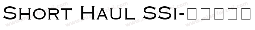 Short Haul SSi字体转换